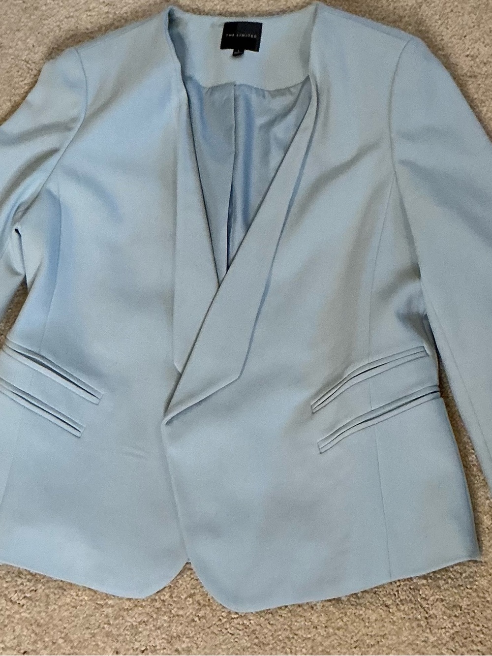 The Limited Light Blue Shawl Collar Blazer - Size L